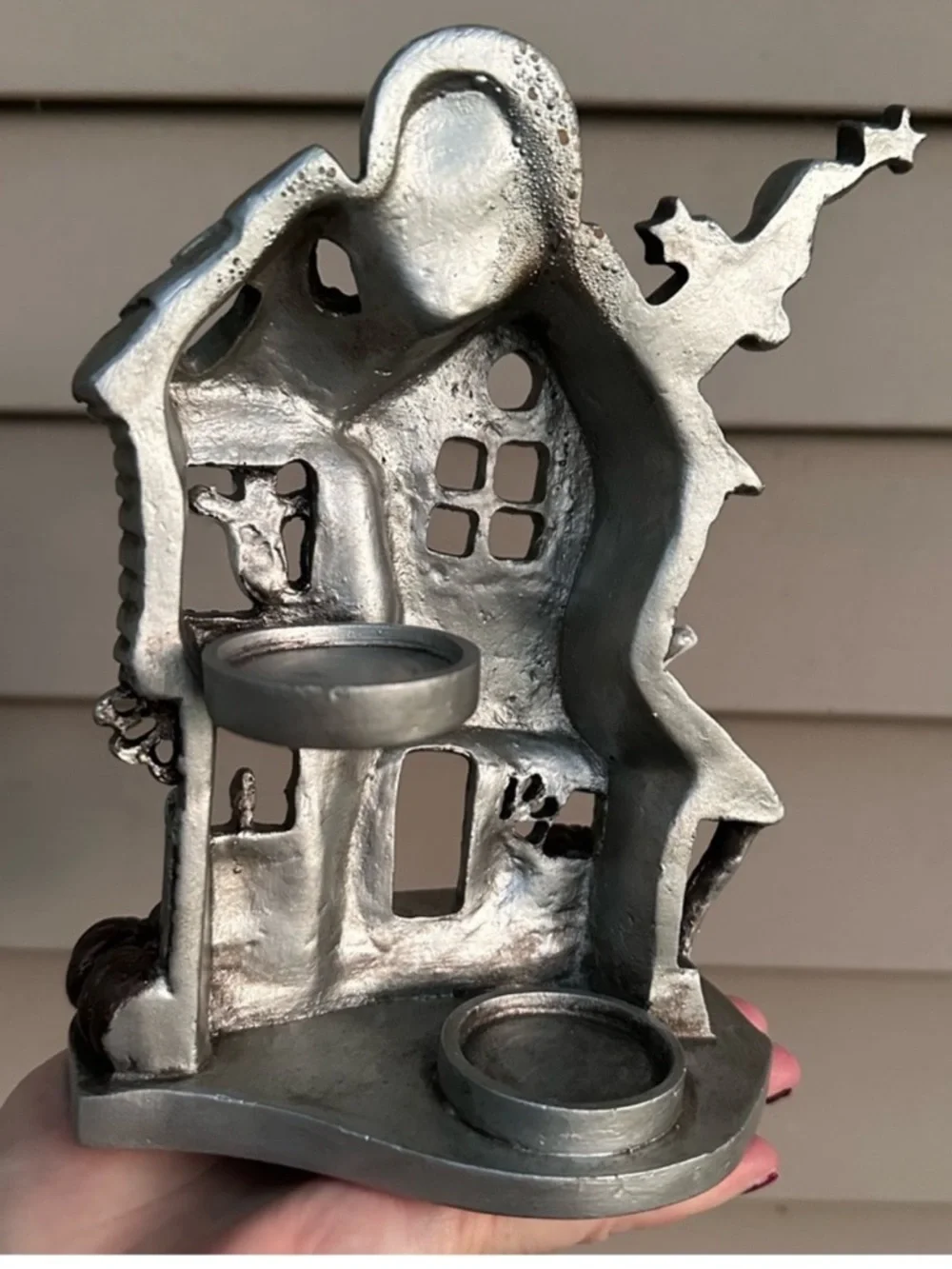 Haunted house candle holder halloween bated motel things remembered